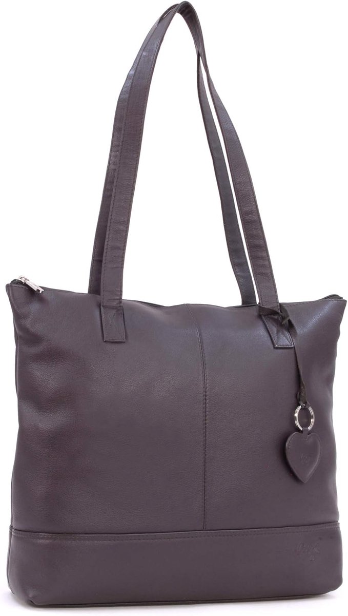 Grote Leren Tote Tas Dames Schoudertas Shopper A4 Formaat