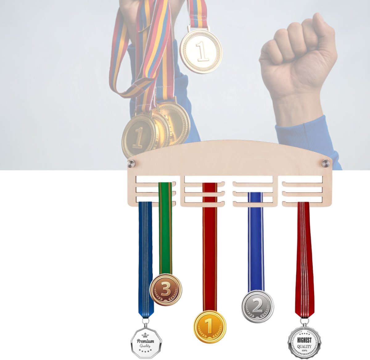 White-Label® Medaillehanger - Medaille Rek - Display
