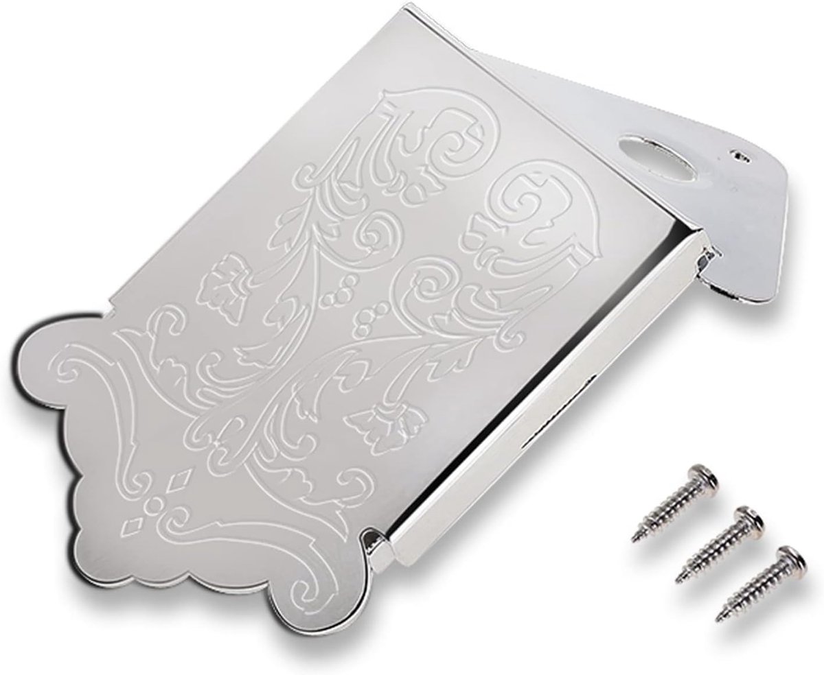 Universele Metalen Driehoekige Mandoline Brug Vervanging met Schroeven Zilver