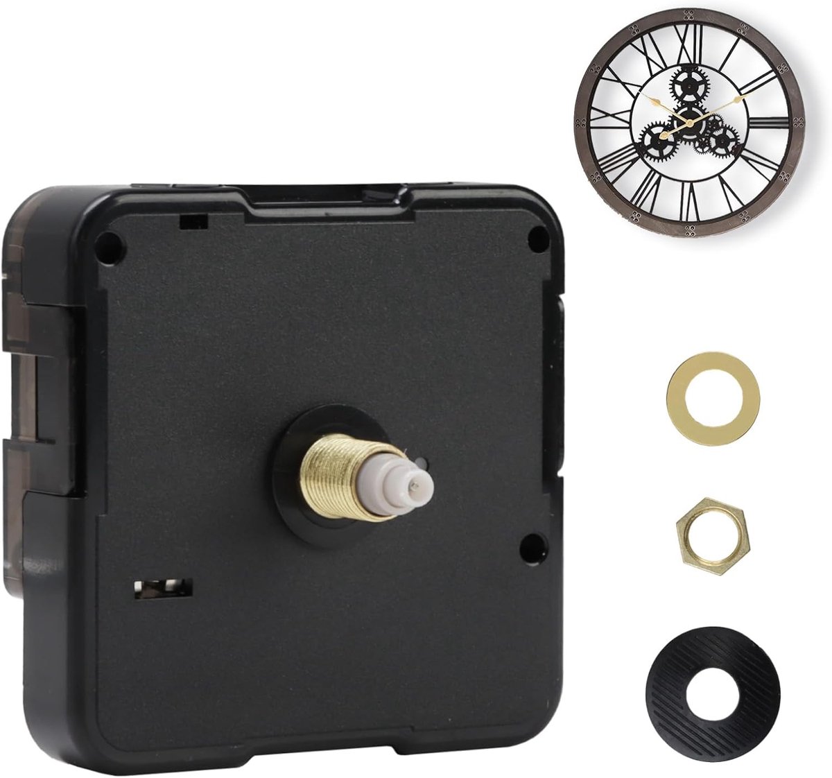 Stille Klok Mechanisme - Hoogwaardig 16mm Uurwerk voor Wandklok