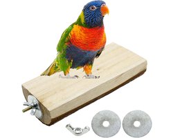 3x Natuurlijke Houten Zitstokken voor Vogels - Speelgoed & Platform voor Parkieten, Valkparkieten en Kleine Vogels