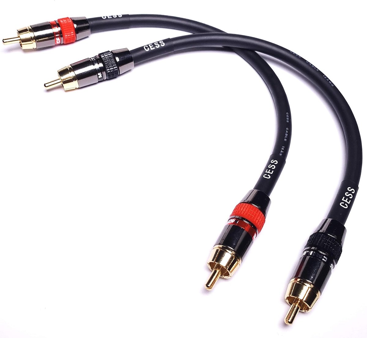 RCA Audio Kabel - Stereo Verbinding - Muziek Afspelen - Lage Ruis Ontwerp - 2 Voet