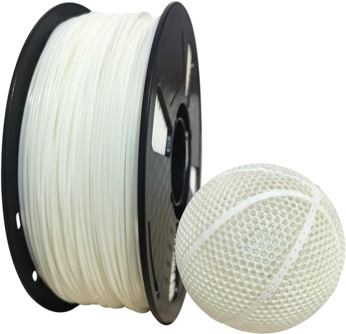 Flexibel Wit TPE 1.75mm 3D Printer Filament (1KG) - Zachte Afdrukken