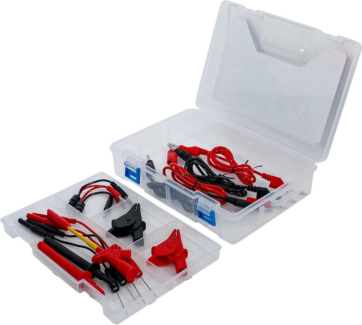 Meetkabel en testpennen set - Multimeter accessoires - Elektronica meten - Flexibel antislip kunststof - 15-delig - Rood en zwart