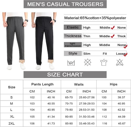 Comfortabele Heren Trainingsbroek voor Sport, Yoga en Casual Gebruik - Joggingbroek met Rechte Pijpen — afbeelding 4