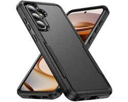 Schokbestendige Hardcase Back Cover Geschikt voor Samsung Galaxy A55 | Rugged Hoesje | Beschermhoes | Shockproof | Tegen Vallen | Zwart