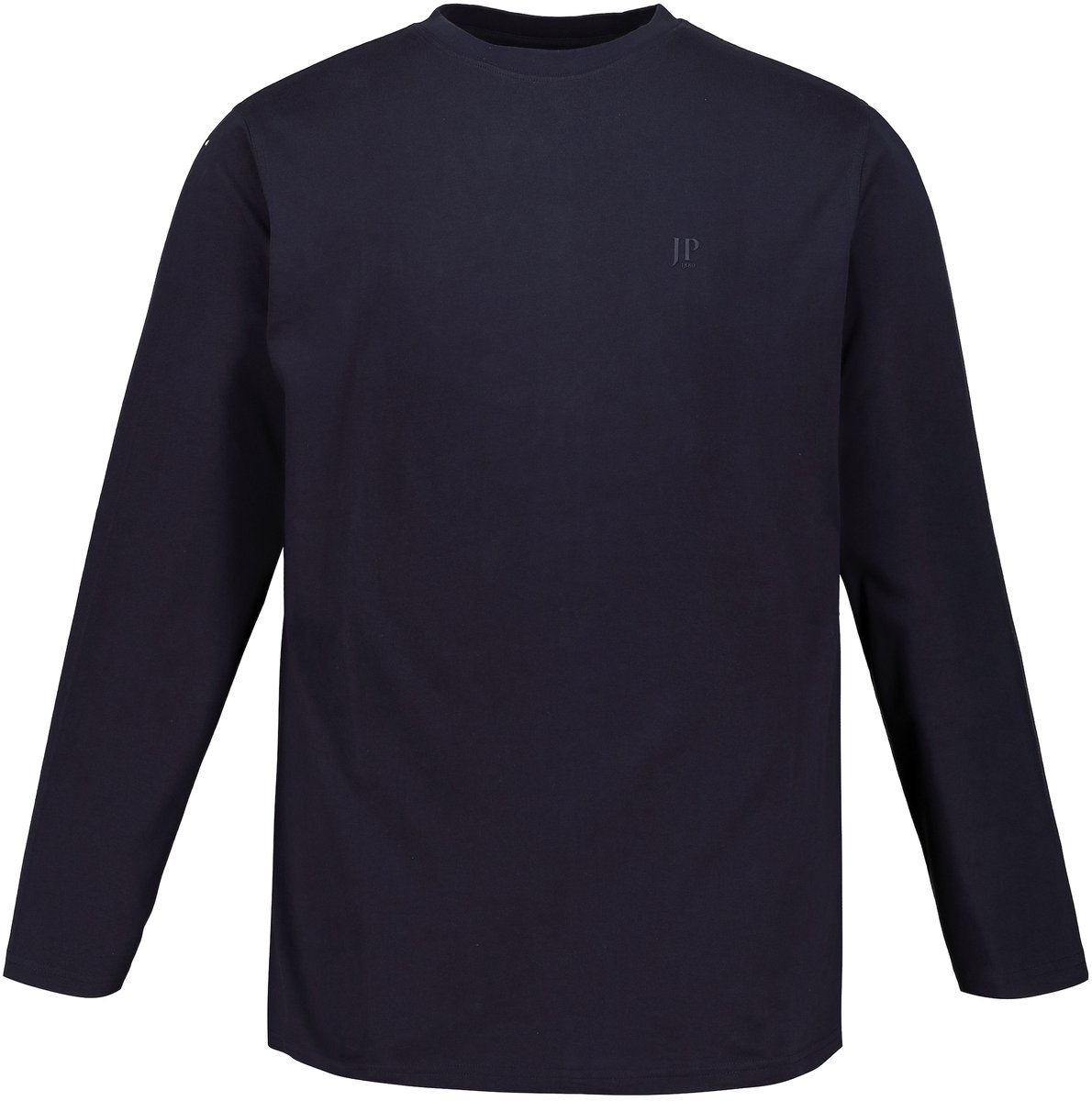 JP 1880 - Heren - Shirt met lange mouwen basic OEKO-TEX - Donkermarine - Maat 3XL