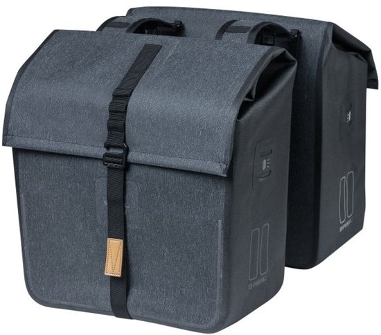 Basil Urban Dry Dubbele fietstas - Grijs - 50 Liter van Basil — afbeelding 2