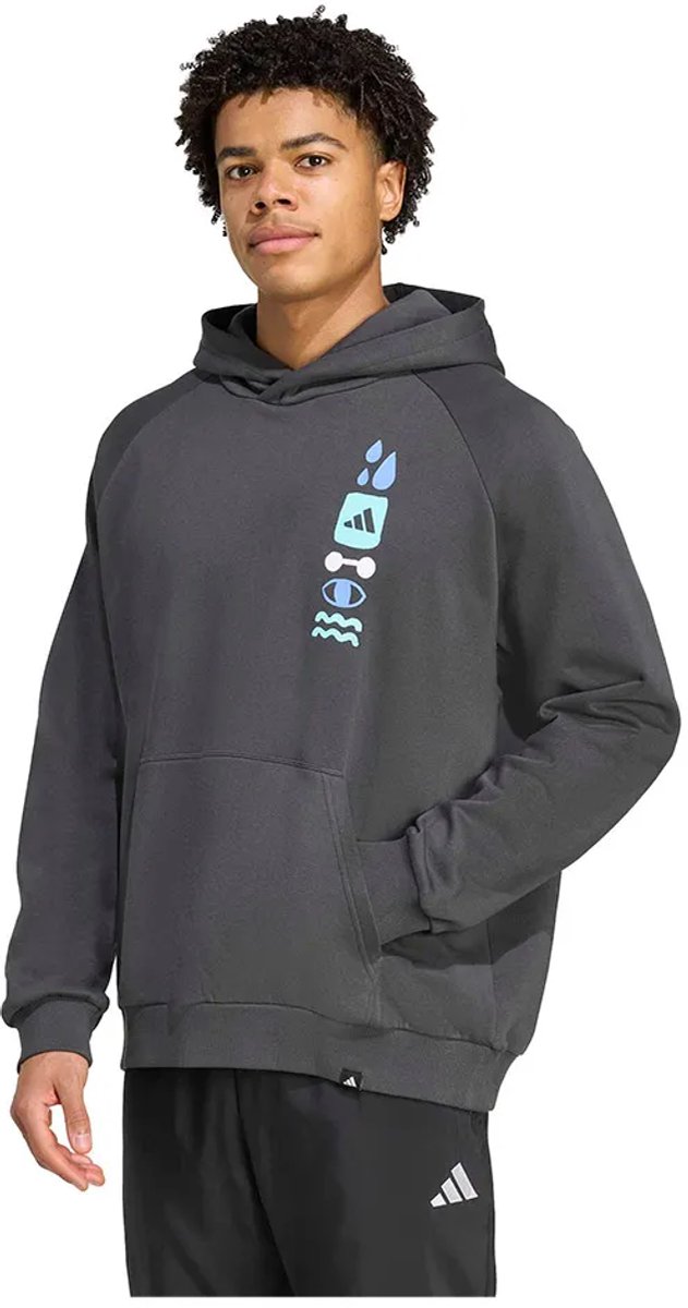 Adidas Power Graphic Hoodie Man Multicolor
