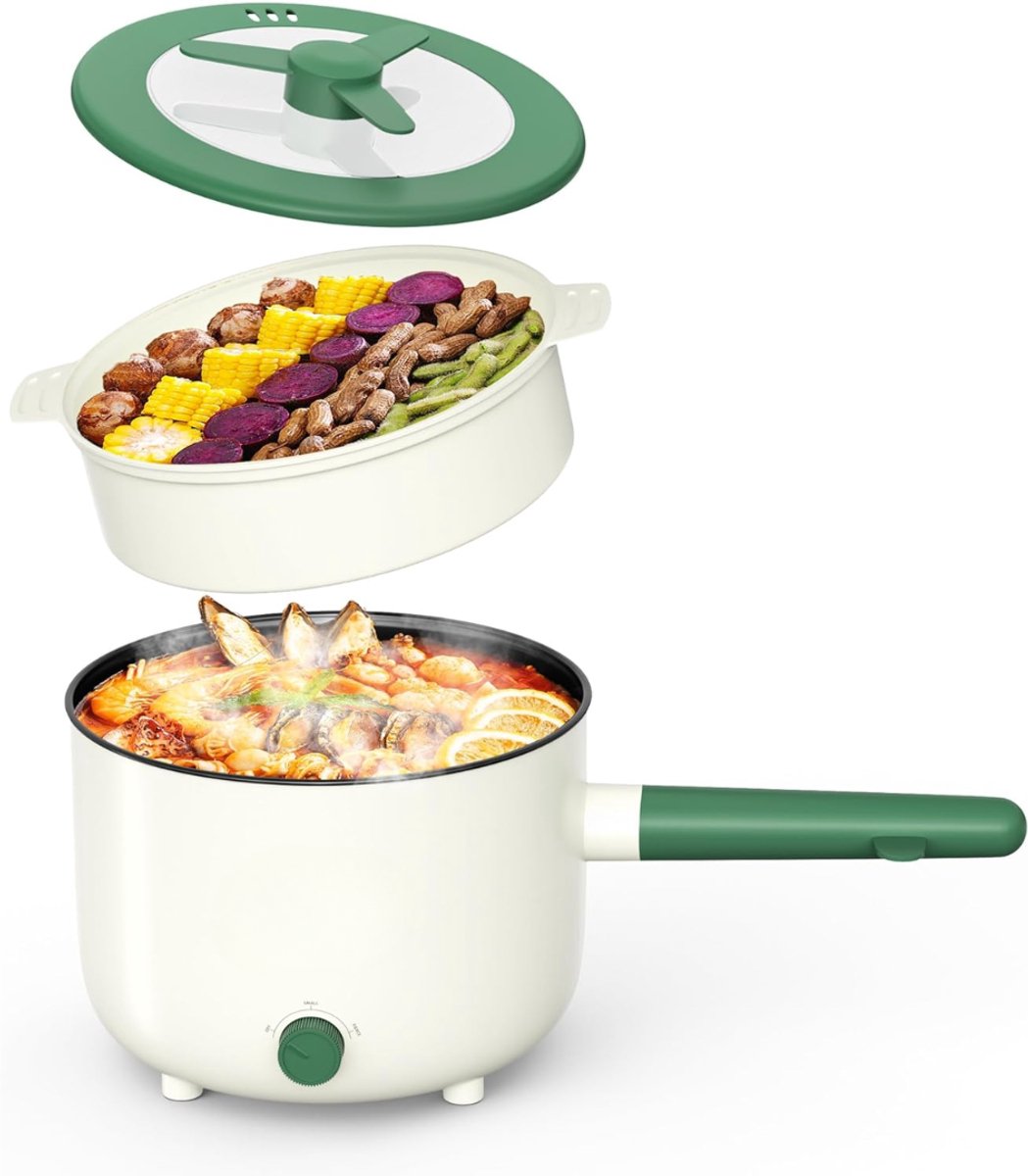DnA® Hotpot - Hotpot Electrisch - Fonduepan - Groen - 21cm x 17cm x 30cm