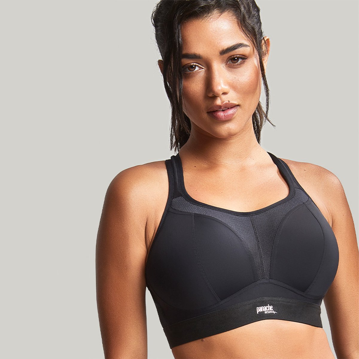 Panache - Boundless Sport BH zonder beugel - Black - 65F