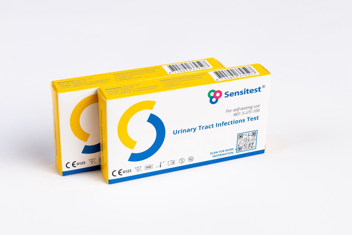 Urineweginfectie Sneltest – Zelftest voor Urineweginfectie – Binnen 2 minuten resultaat – Eenvoudig thuis uit te voeren – 2 stuks