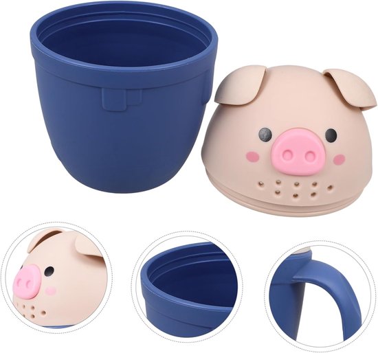 babybadje beker water pollepel beker voor babyshampoo badspoelbeker leuke spoelbeker shampoo uitspoelen cup water gieten schep babyshampoo spoelbeker van Merkloos — afbeelding 3