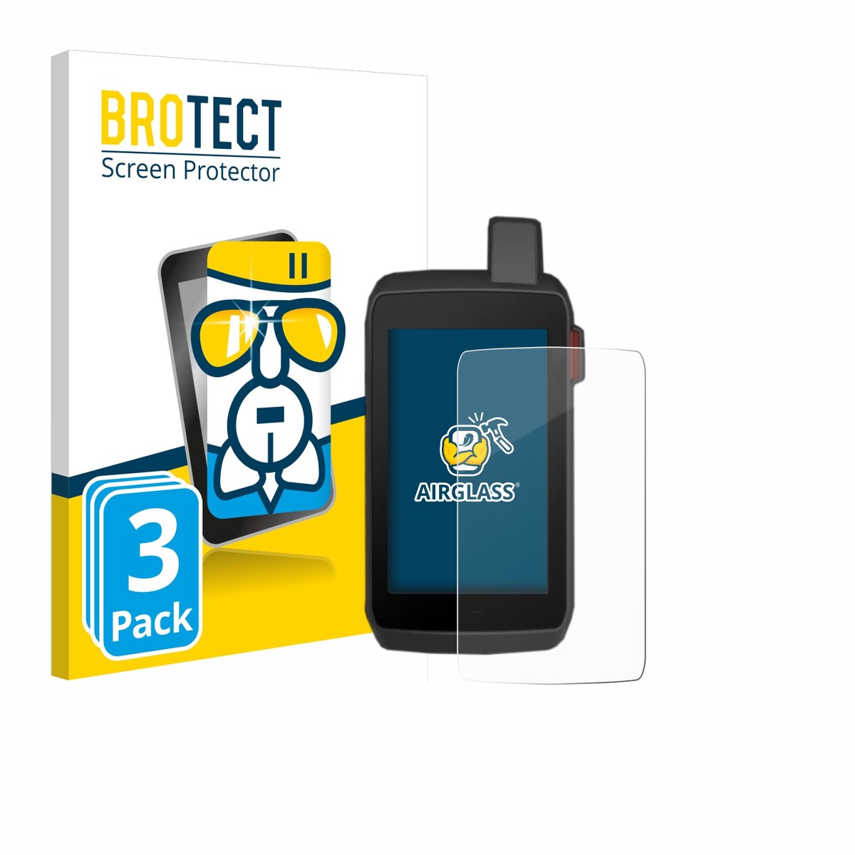 Screenprotector 3 Stuks voor Garmin Montana 700 / 700i / 750i Beschermglas transparant