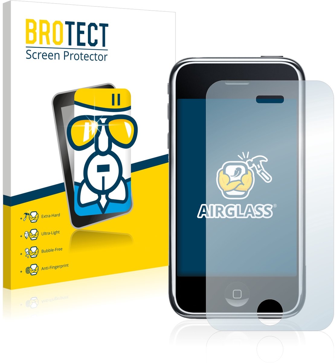 Screenprotector voor Apple iPhone 3G Beschermglas transparant