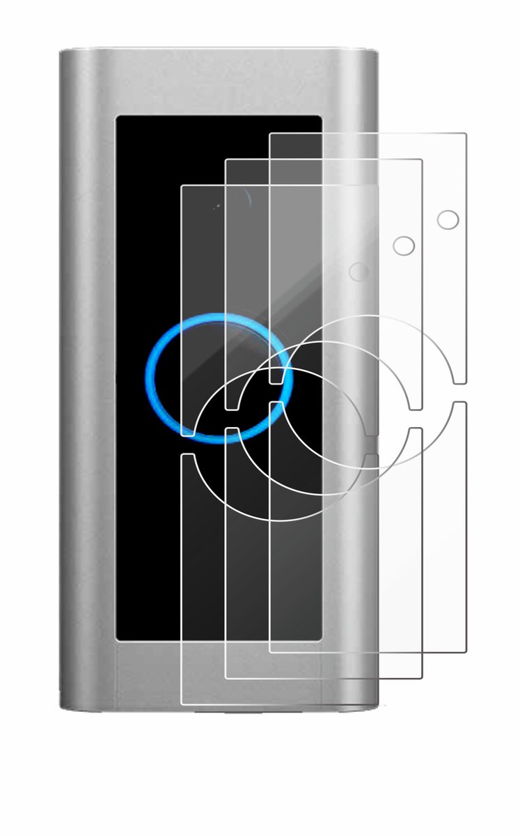 3 Stuks Savvies Screenprotector - geschikt voor Ring Video Doorbell Pro 2 - beschermfolie glas transparant – foto 5