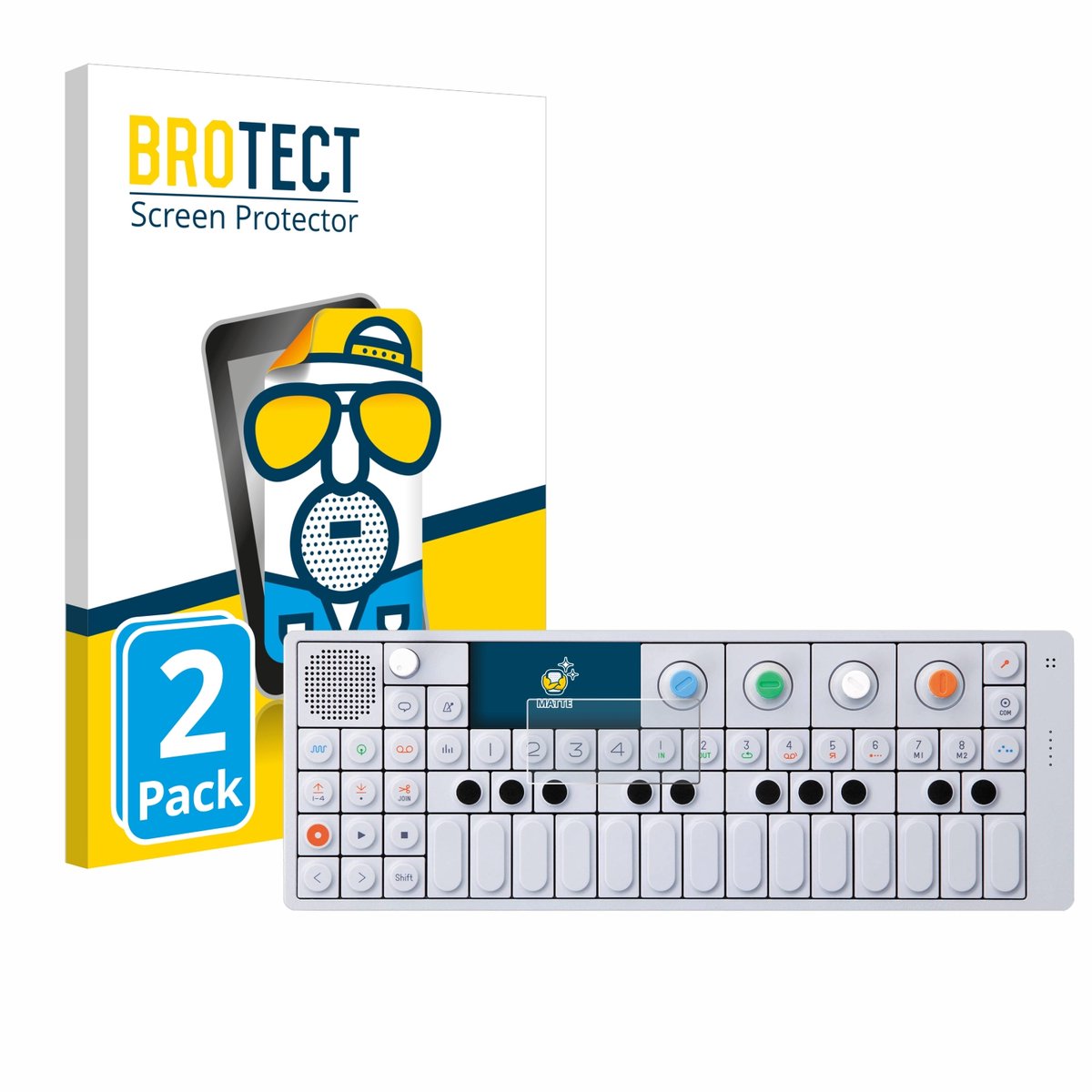 BROTECT - Screenprotector voor Teenage Engineering OP-1 Sampler & Controller - Folie Beschermfolie matte 2 Stuks