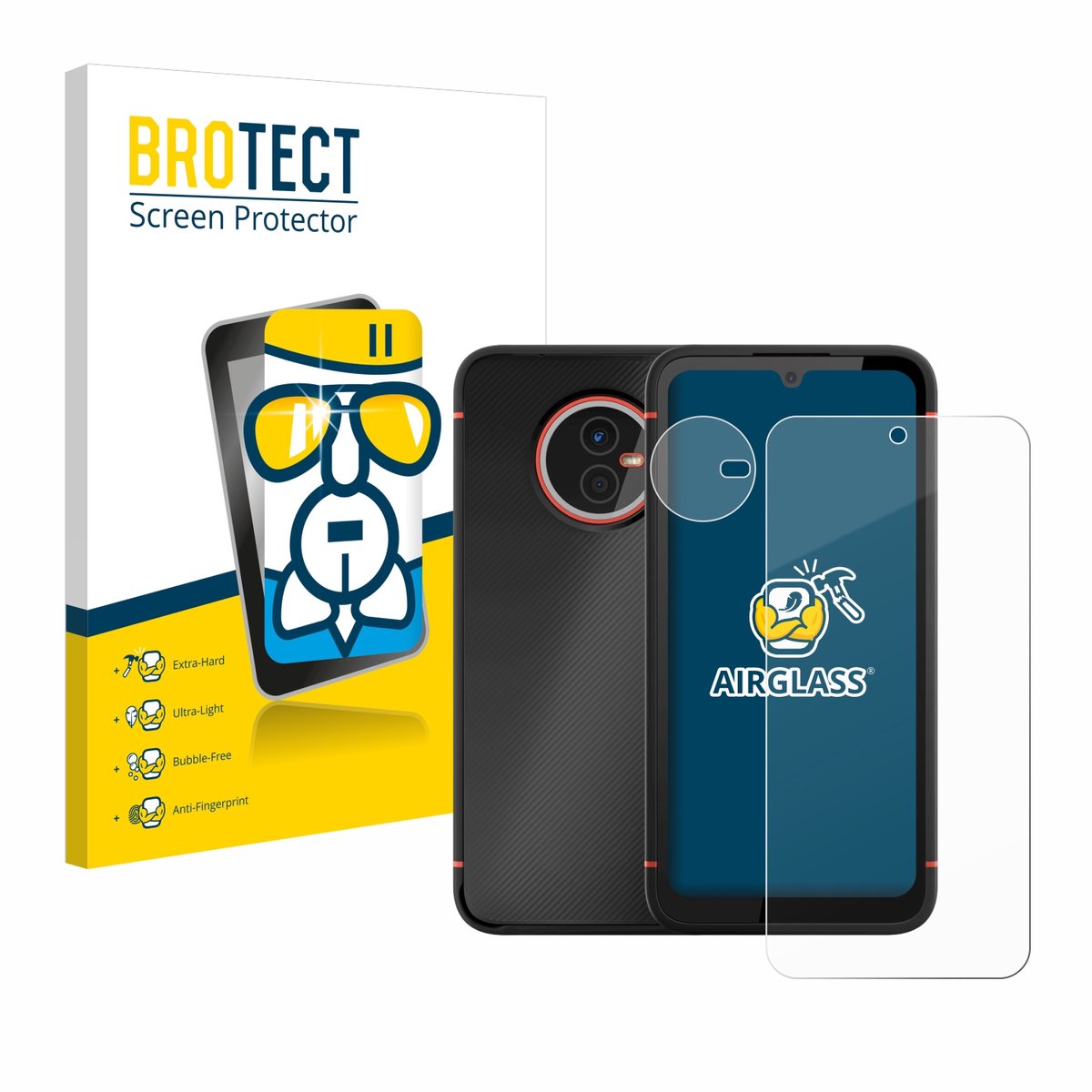 Screenprotector voor Gigaset GX4 Pro (Voor+Camera) Beschermglas transparant
