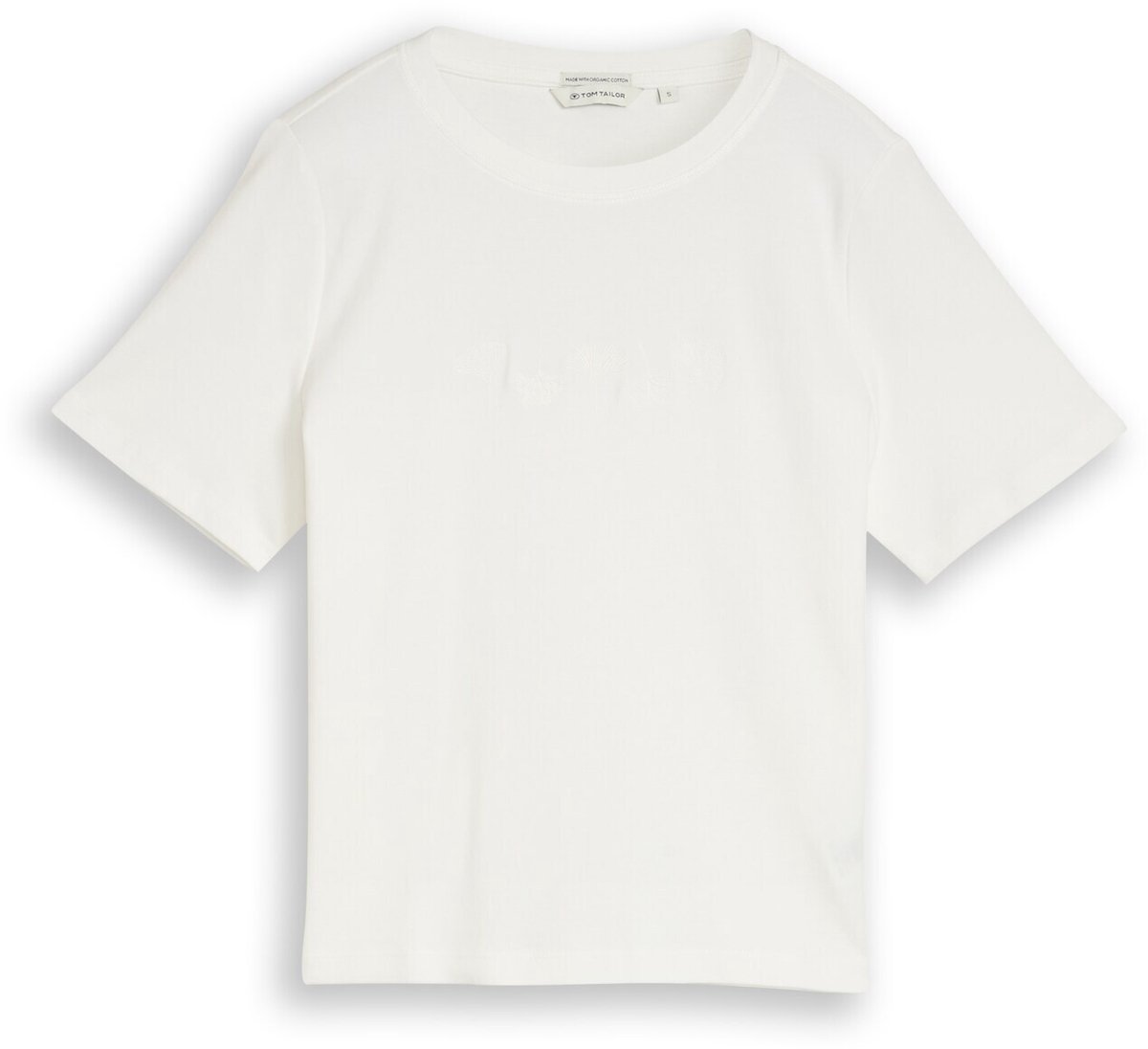 Tom Tailor - T-shirt van katoen - Maat S - off white 3