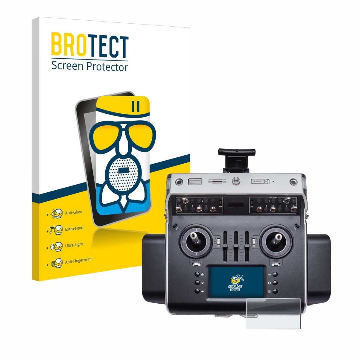 BROTECT - Screenprotector voor Graupner MC-32ex - Folie Beschermfolie Beschermglas matte