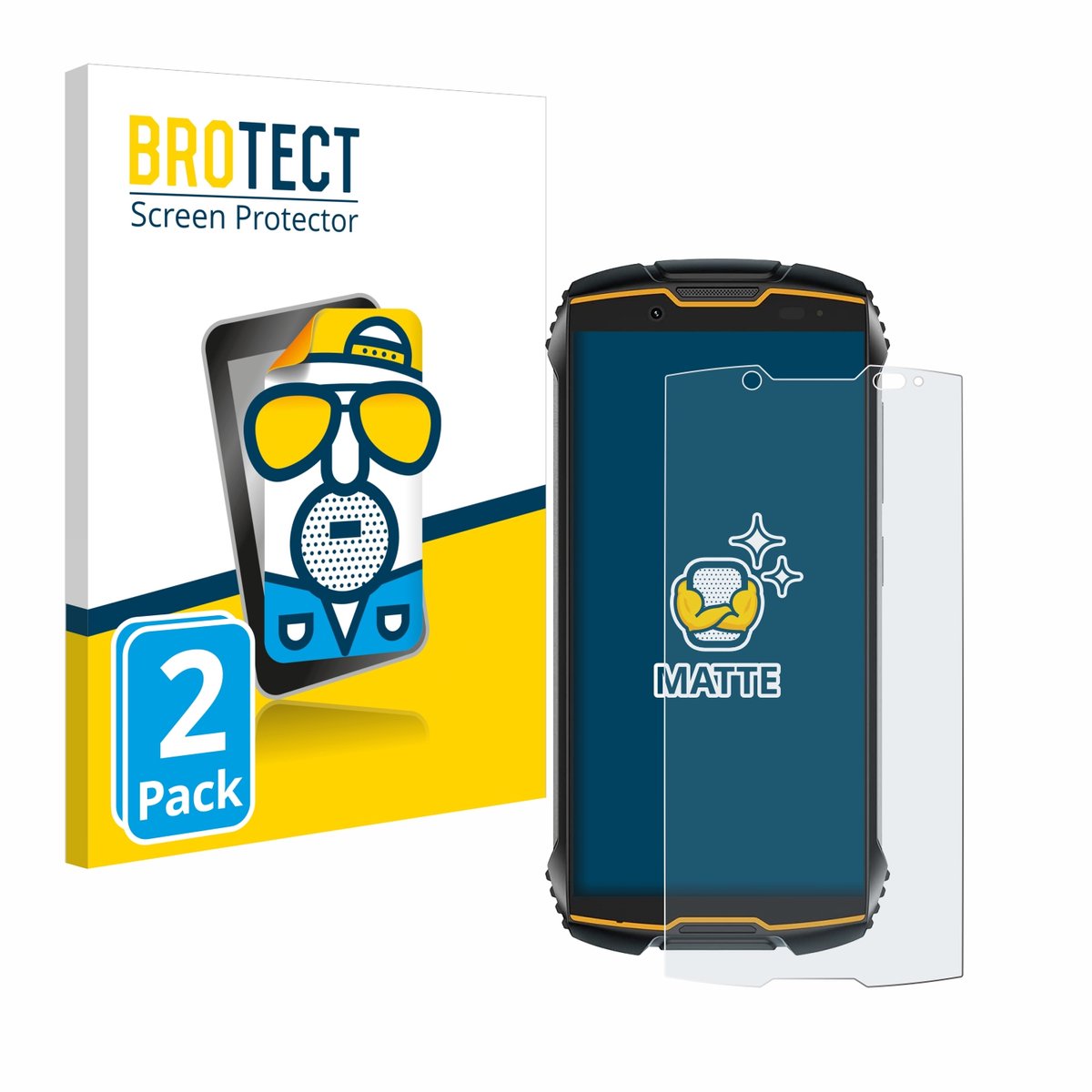 BROTECT - Screenprotector voor Cubot King Kong Mini 2 - Folie Beschermfolie matte 2 Stuks