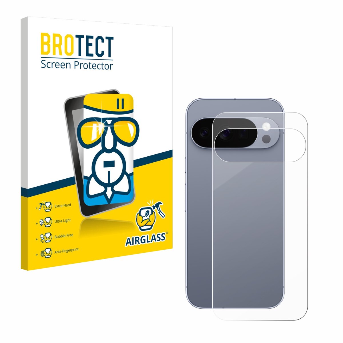Screenprotector voor Google Pixel 10 Pro (Achterkant) Beschermglas transparant
