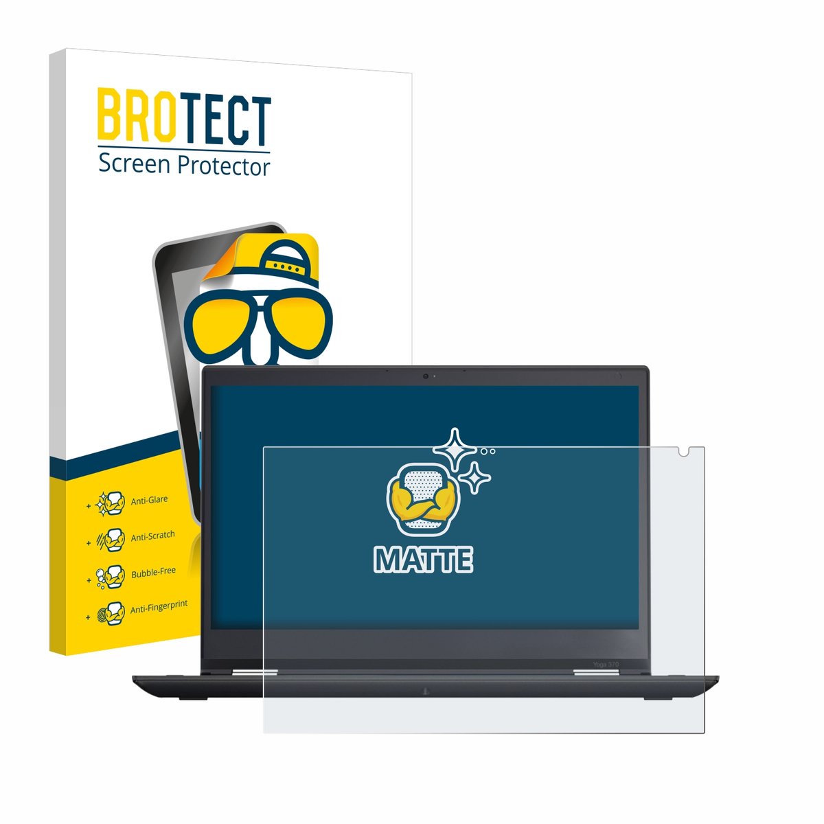 BROTECT - Screenprotector voor Lenovo ThinkPad Yoga 370 - Folie Beschermfolie matte