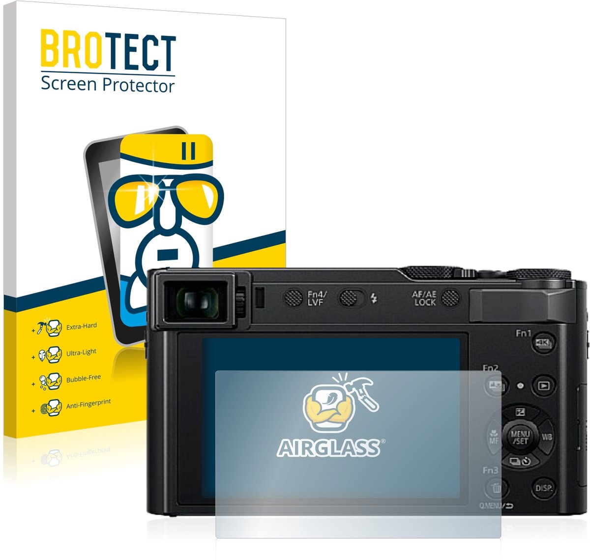 Screenprotector voor Panasonic Lumix DC-TZ202 / TZ202D Beschermglas transparant