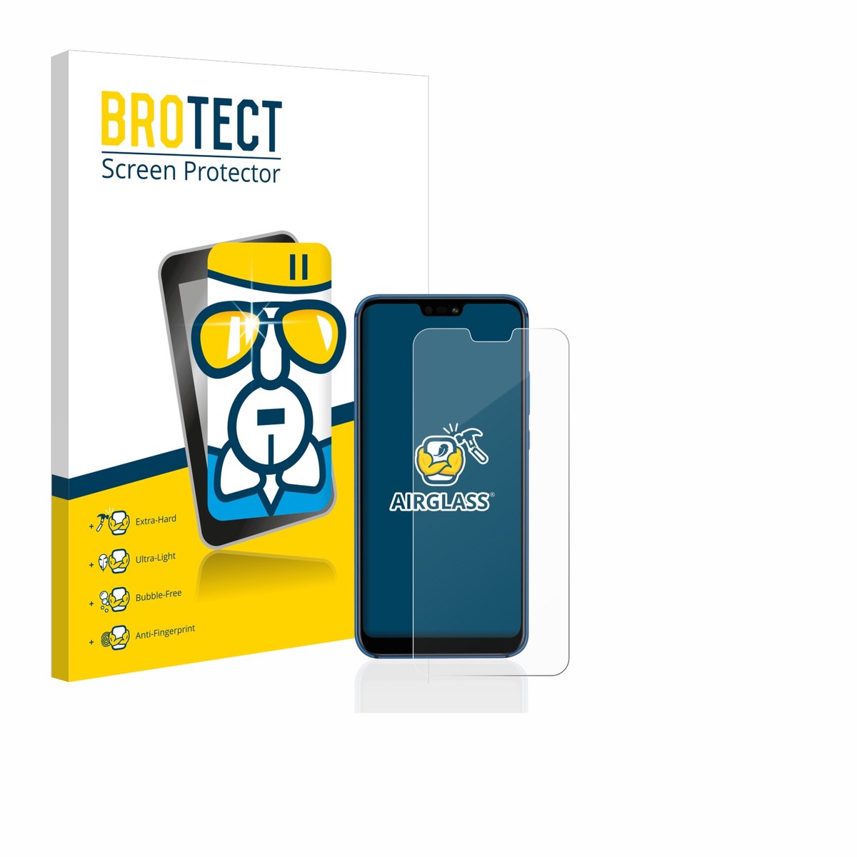 Screenprotector voor Huawei P20 lite 2018 Beschermglas transparant