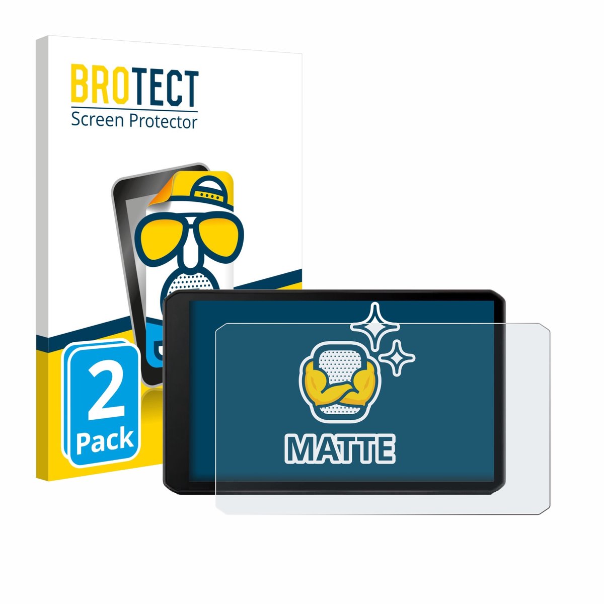 BROTECT - Screenprotector voor Garmin DriveCam 76 - Folie Beschermfolie matte 2 Stuks