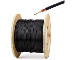 RG174 Coaxiale Kabel 10 Meter DIY Verlengkabel 50 Ohm voor WiFi en Radio Antenne Zwart