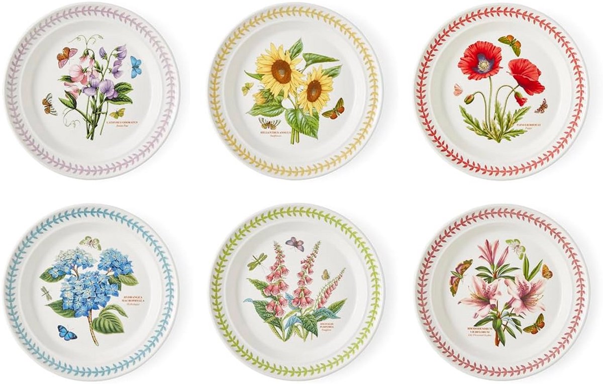 Botanic Garden Meadow Set van 6 Borden 26,7 cm