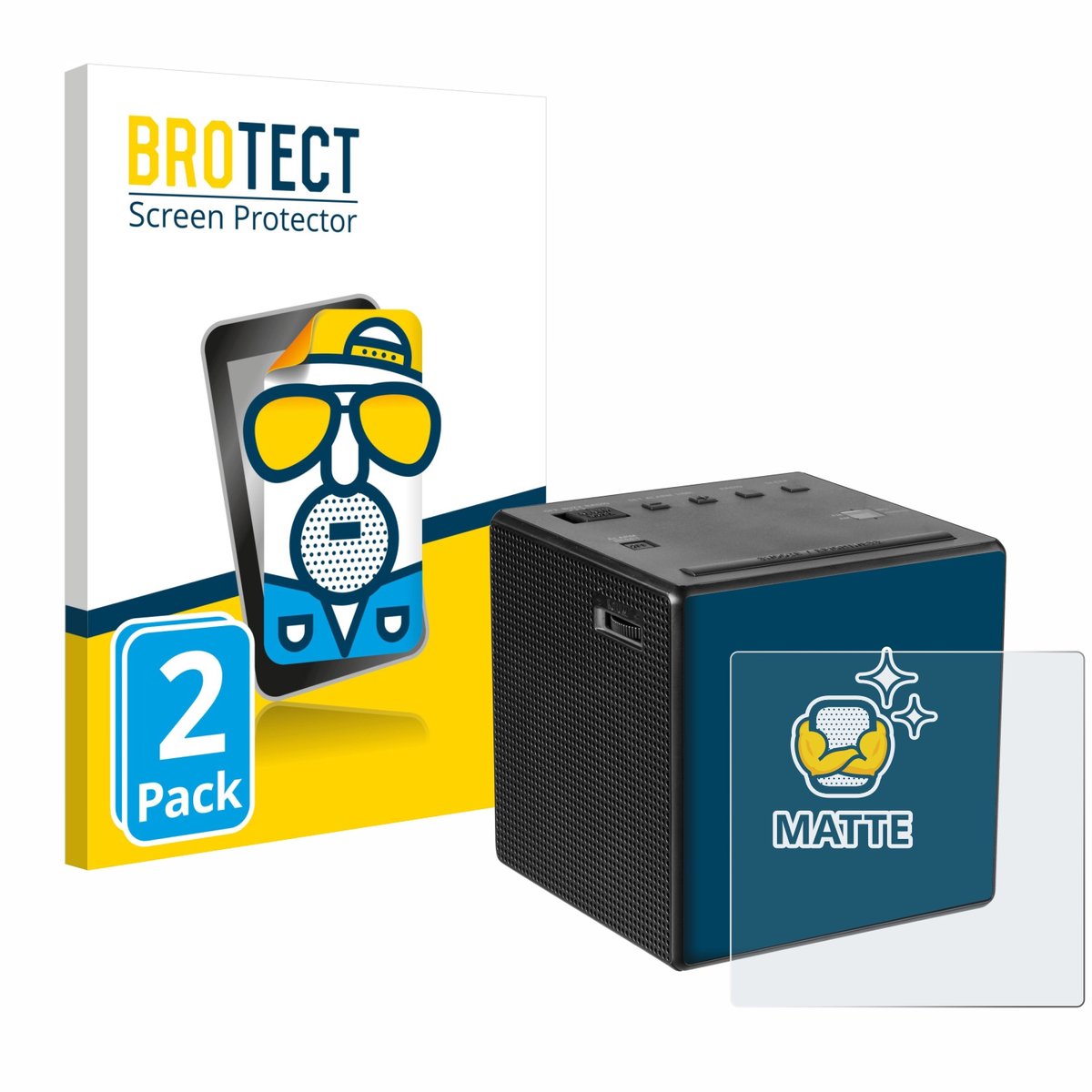 BROTECT - Screenprotector voor Sony ICF-C1 - Folie Beschermfolie matte 2 Stuks