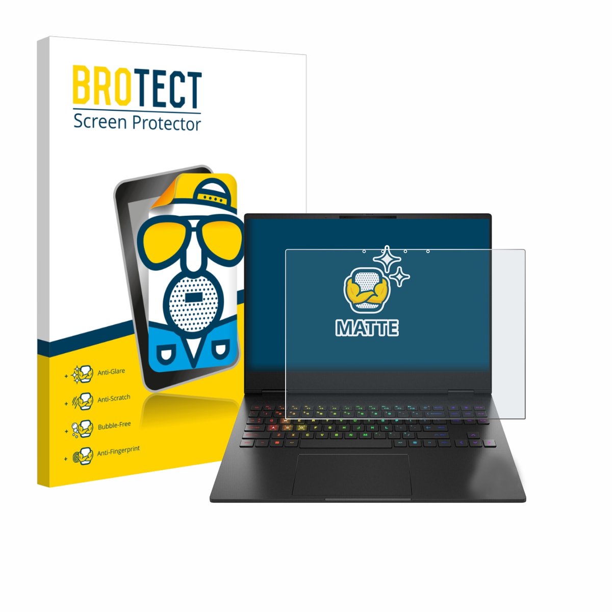 BROTECT - Screenprotector voor HP Omen Transcend 16-u1000nl - Folie Beschermfolie matte