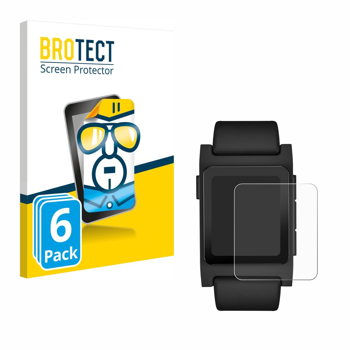 BROTECT - Screenprotector voor Pebble 2 Duo 2025 - Folie Beschermfolie transparant 6 Stuks