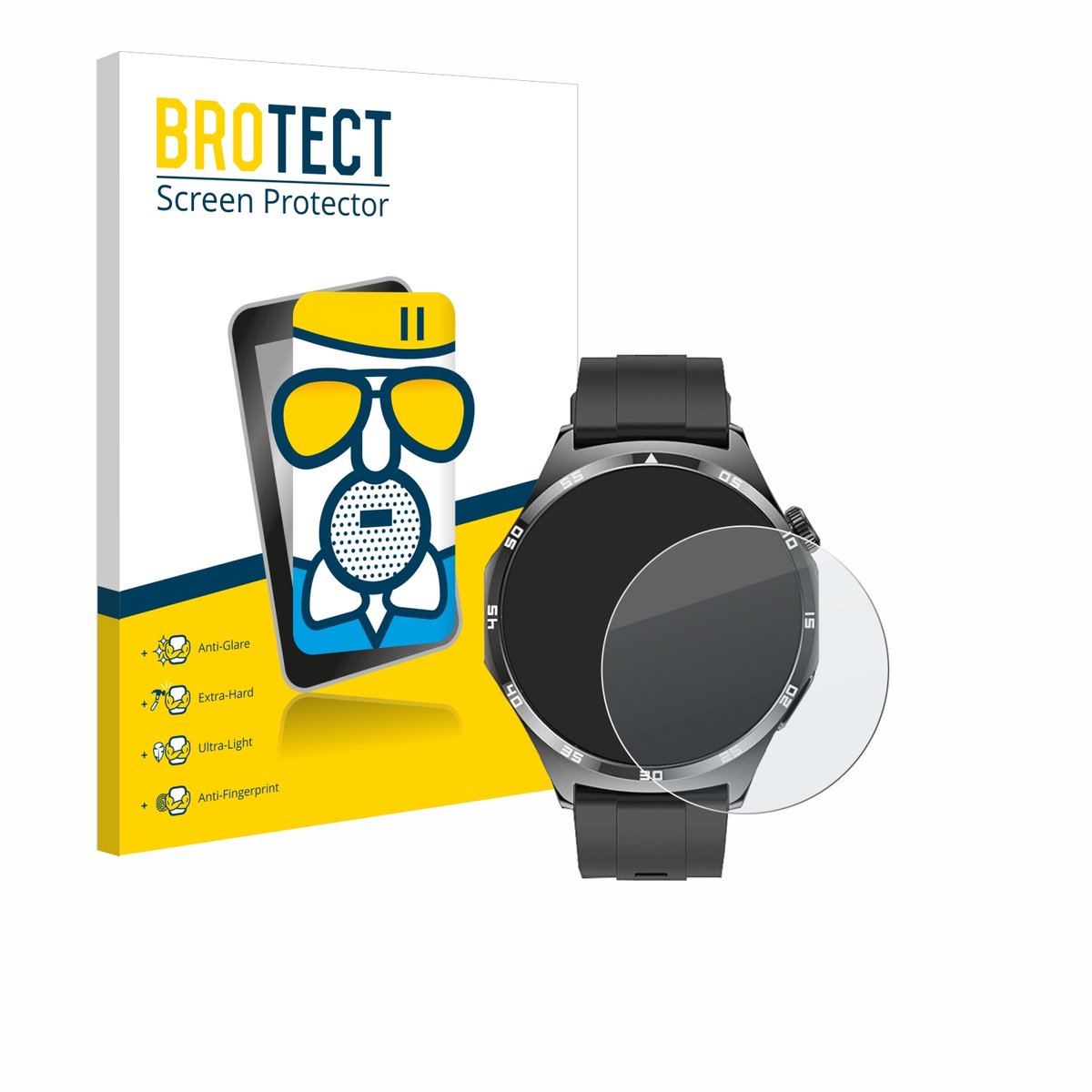 BROTECT - Screenprotector voor Marsyu MT300 1.43" - Folie Beschermfolie Beschermglas matte