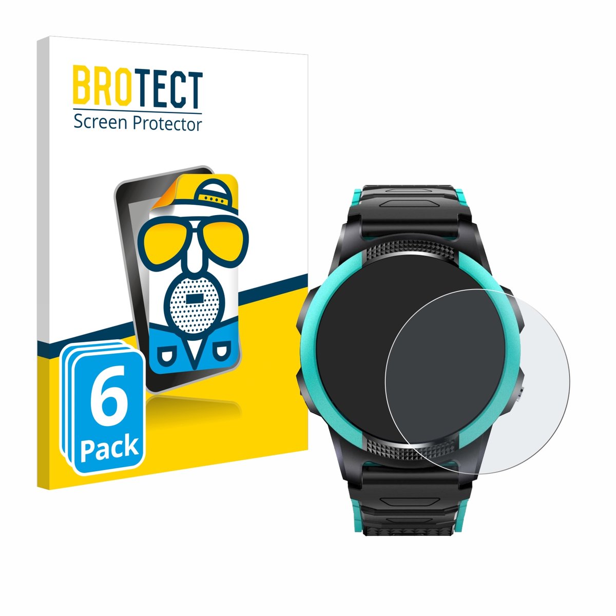 BROTECT - Screenprotector voor SaveFamily Slim 4G - Folie Beschermfolie matte 6 Stuks