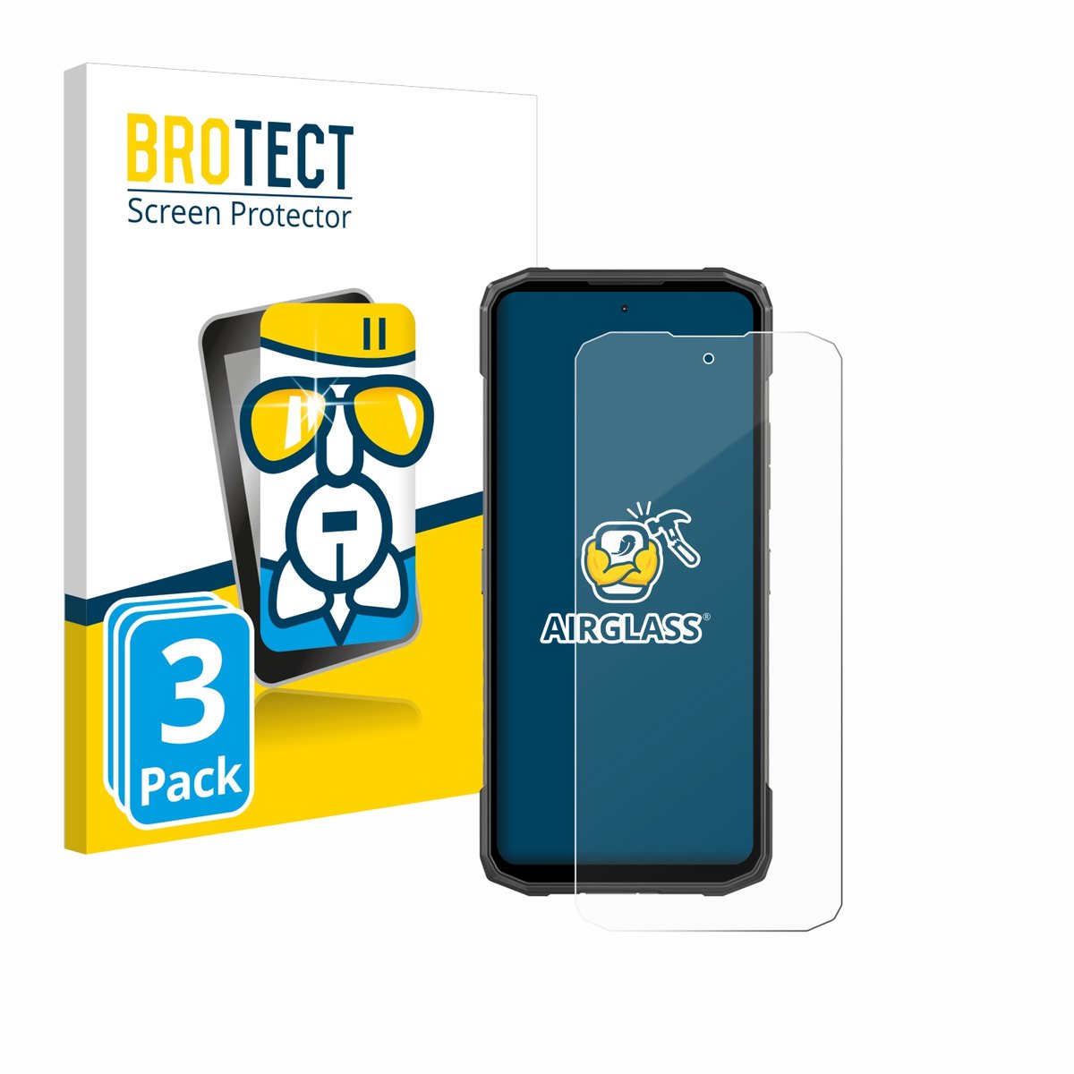 Screenprotector 3 Stuks voor Doogee Blade 10 Power Beschermglas transparant