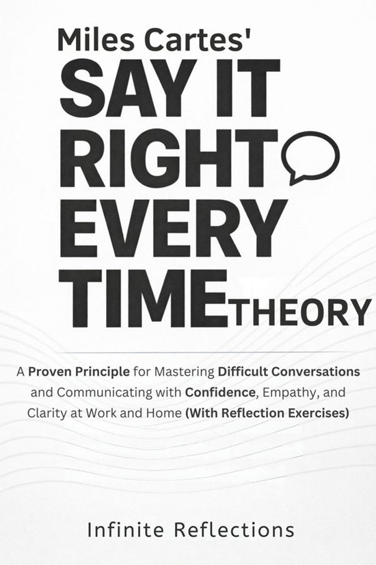 Miles Cartes' Say It Right Every Time Theory - cover
