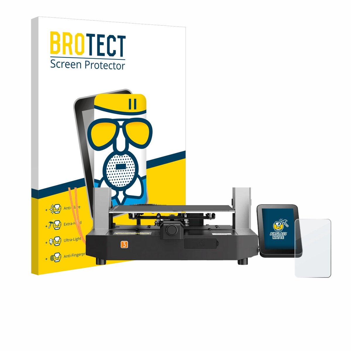 BROTECT - Screenprotector voor Anycubic Kobra 3 - Folie Beschermfolie Beschermglas matte