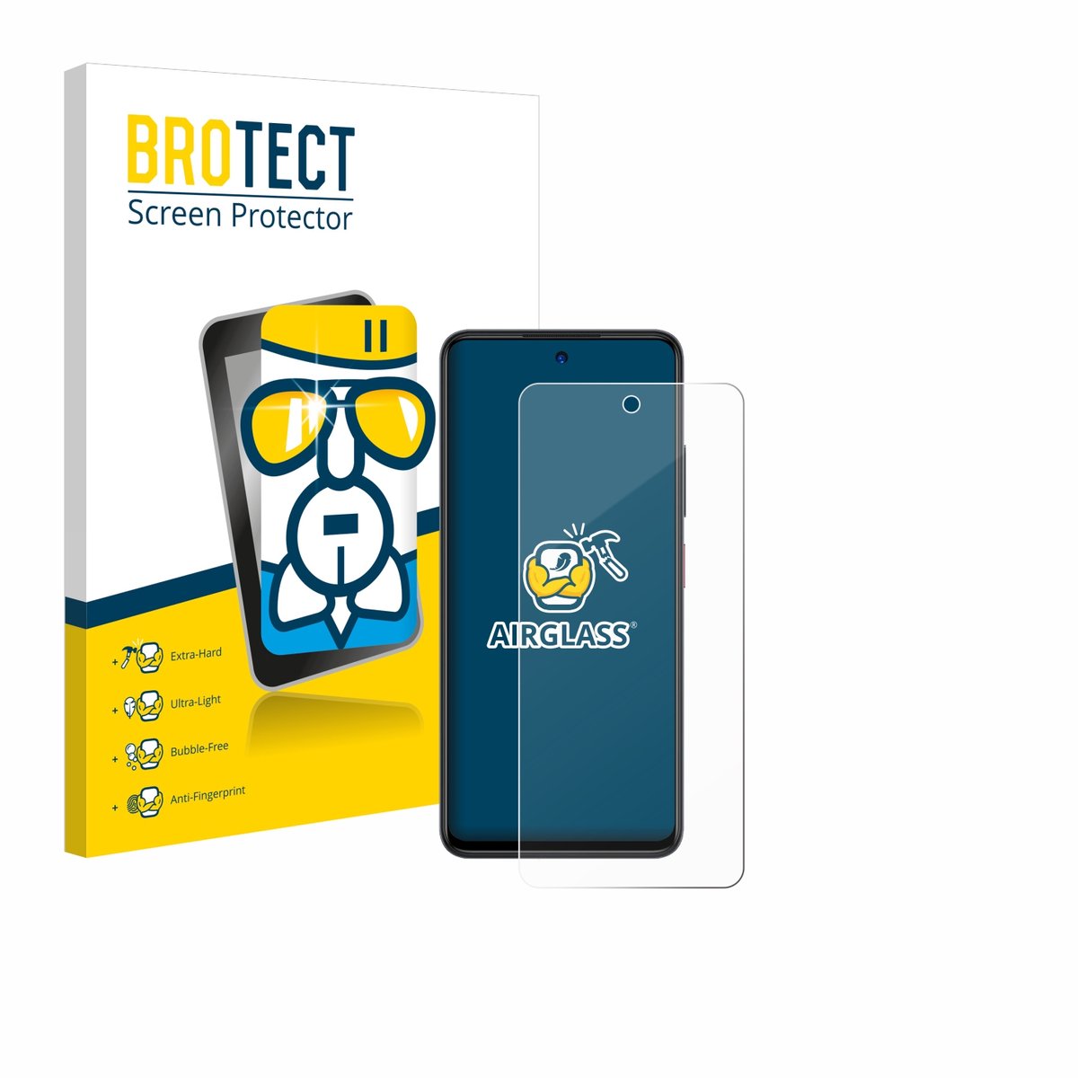 Screenprotector voor ZTE Blade A75 5G Beschermglas transparant