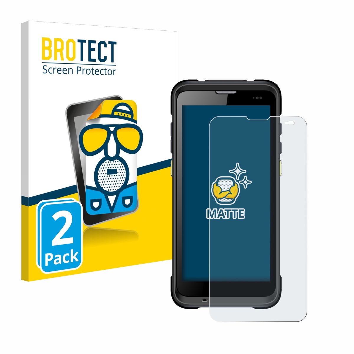 BROTECT - Screenprotector voor Chainway C66 - Folie Beschermfolie matte 2 Stuks