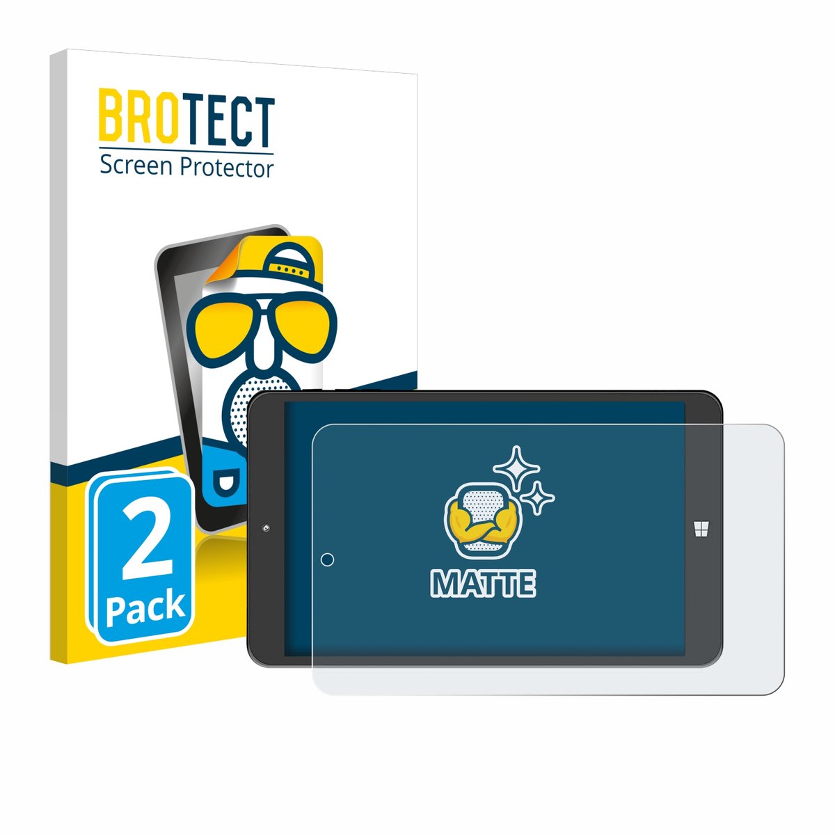 BROTECT - Screenprotector voor SZTPS Tablet 8" - Folie Beschermfolie matte 2 Stuks