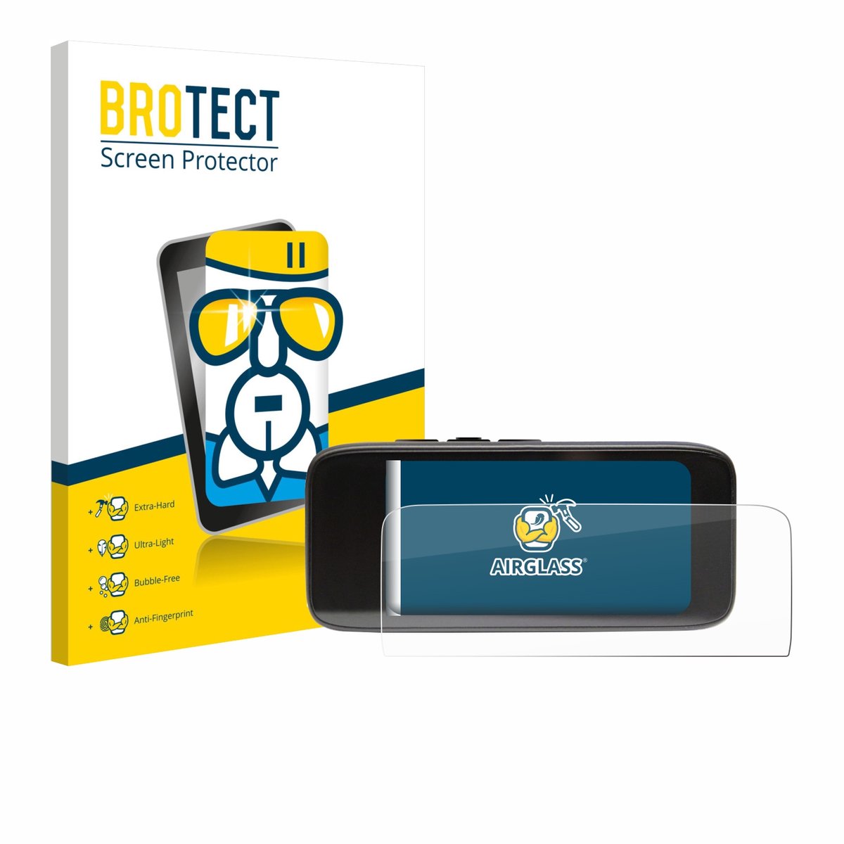 Screenprotector voor Peterson StroboClip HD Beschermglas transparant