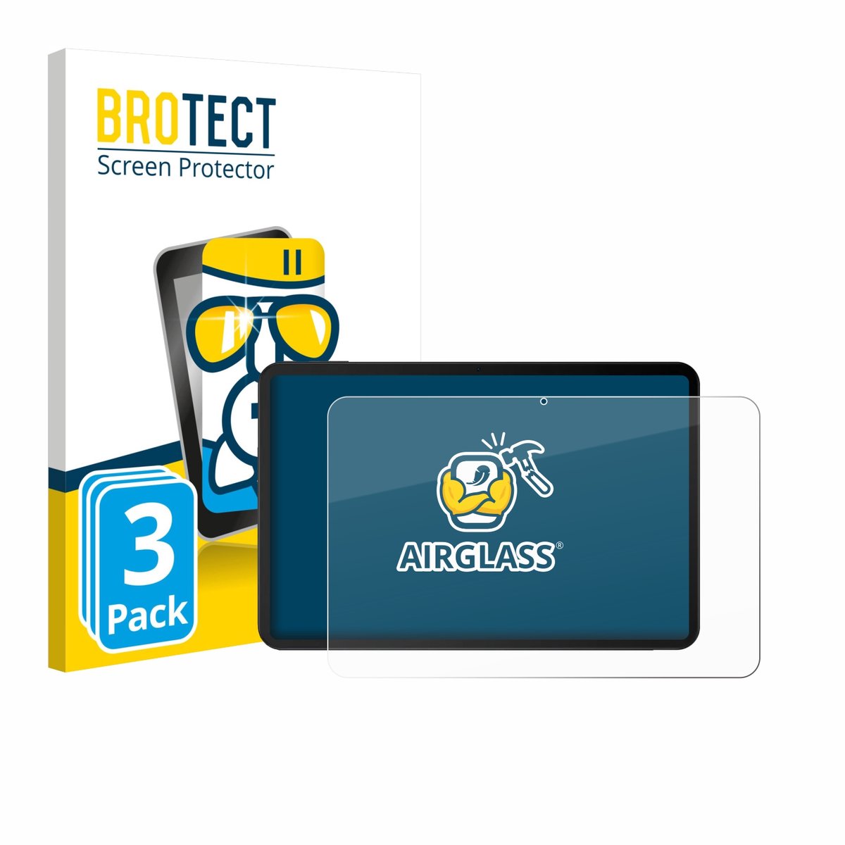 Screenprotector 3 Stuks voor Doogee Tab G6 Max Beschermglas transparant