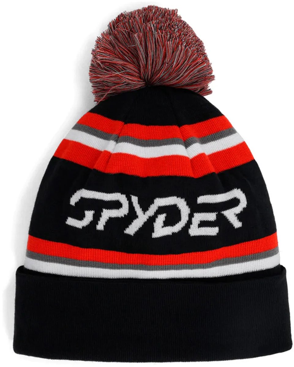 Spyder Icebox Muts Zwart Man,Vrouw