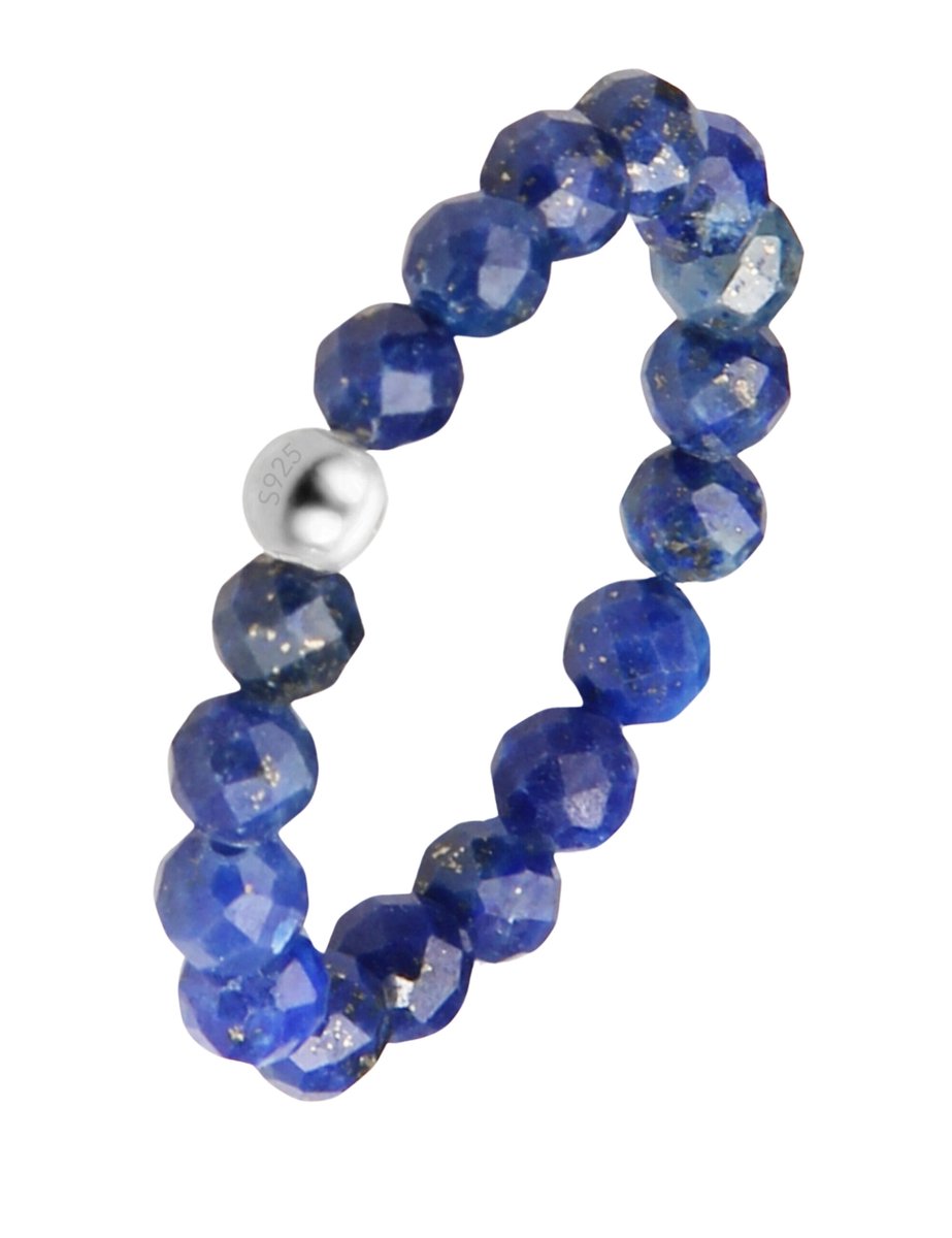 good.designs Ring met kralen van natuursteen