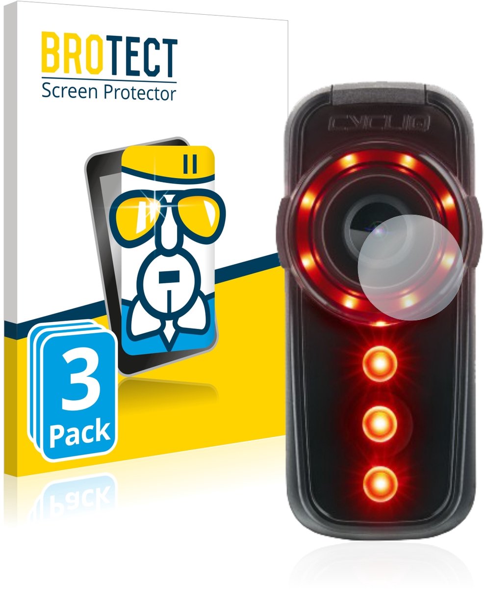 Screenprotector 3 Stuks voor Cycliq Fly6 CE Beschermglas transparant