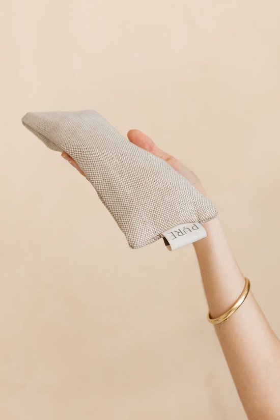 Oogkussen jute lavendel naturel eco - Pure van Merkloos — afbeelding 3