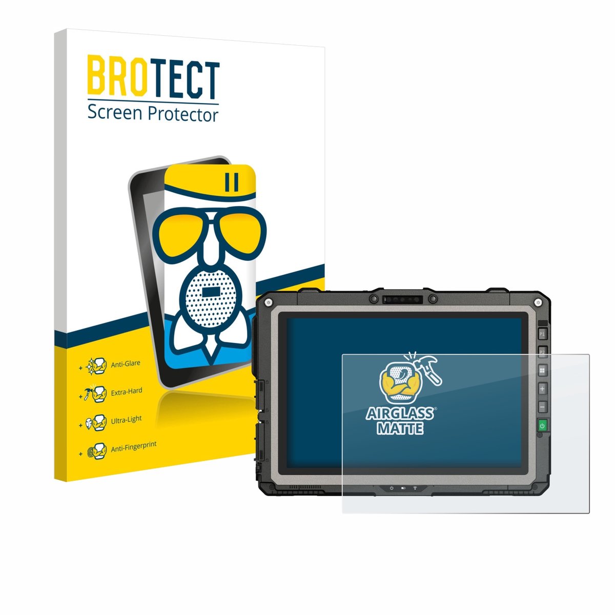 BROTECT - Screenprotector voor Getac UX10 G3 - Folie Beschermfolie Beschermglas matte